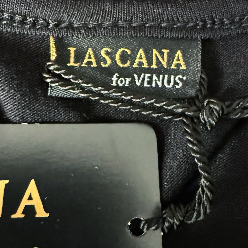 LASCANA for Venus Fringe Hem Beach Dress Women’s Size 8 Black NWT - Picture 10 of 12
